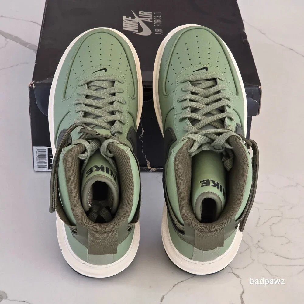 NEW - Men’s 11 🔥 Nike Air Force 1 High Boots 'Oil Green' DA0418-300 - Picture 8 of 12